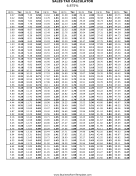 Tax Schedules Templates