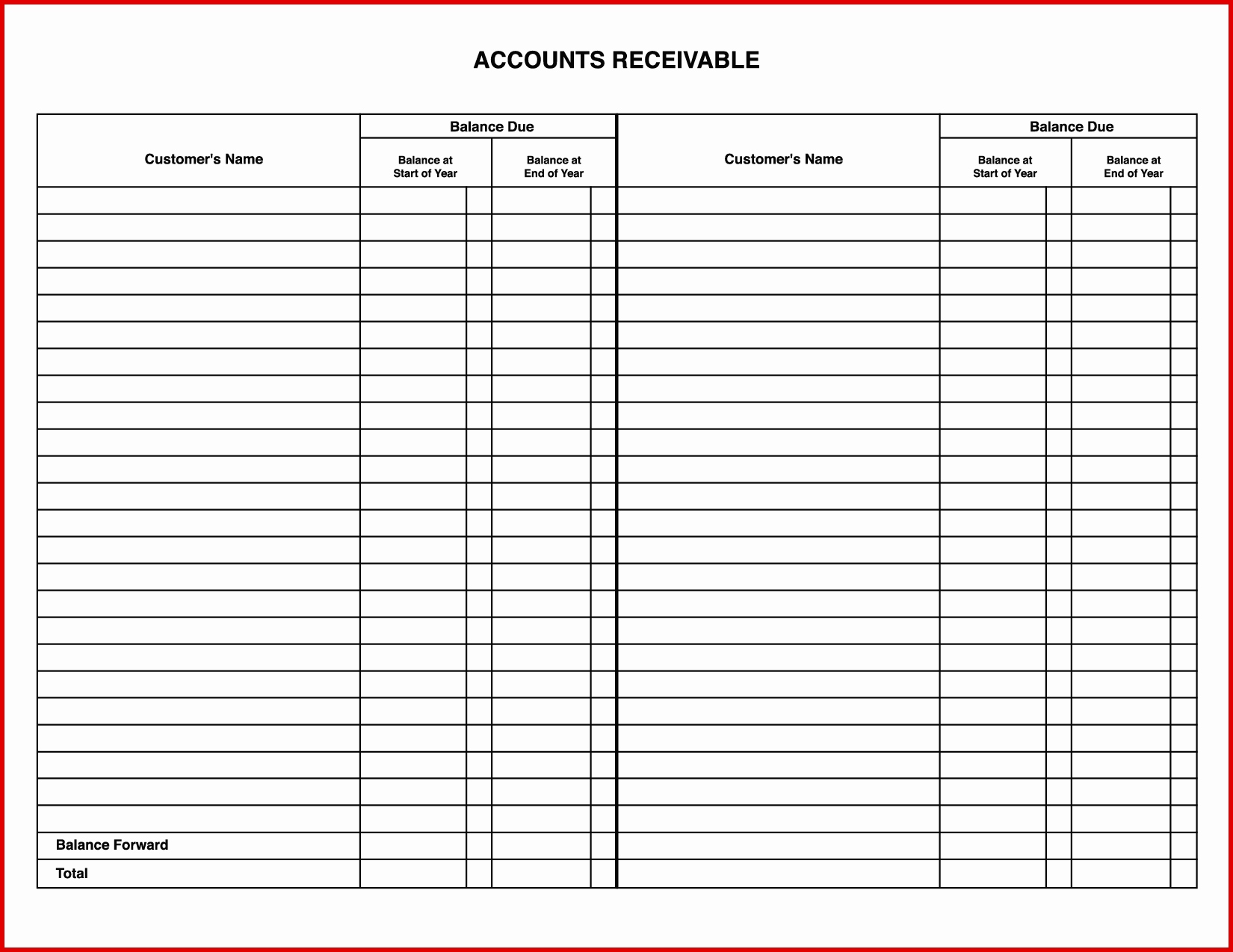 Download Accounts Receivable Excel Template   ExcelDataPro
