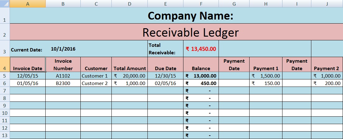 Accounts Payable Invoice Template