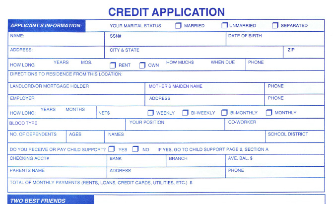 Credit Application Template   32+ Examples in PDF, Word | Free 
