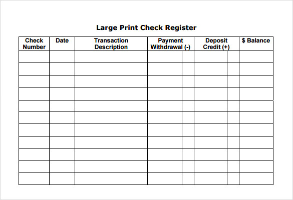 free printable check registers   April.onthemarch.co