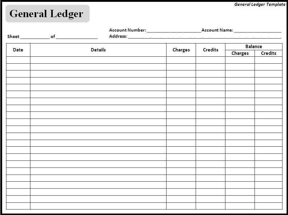business ledger template free   Tier.brianhenry.co