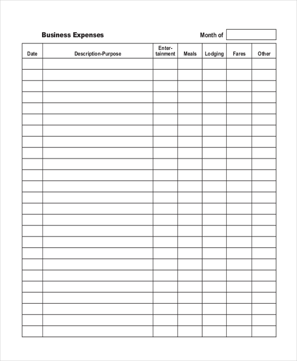 expense form for small business   Boat.jeremyeaton.co