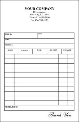 Order Forms and Invoices Templates