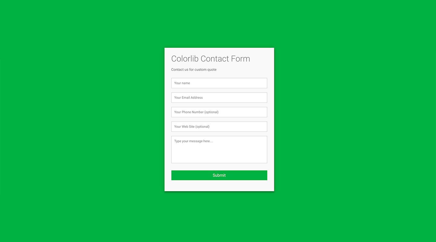 Top 36 Free HTML5 & CSS3 Contact Form Templates 2018   Colorlib