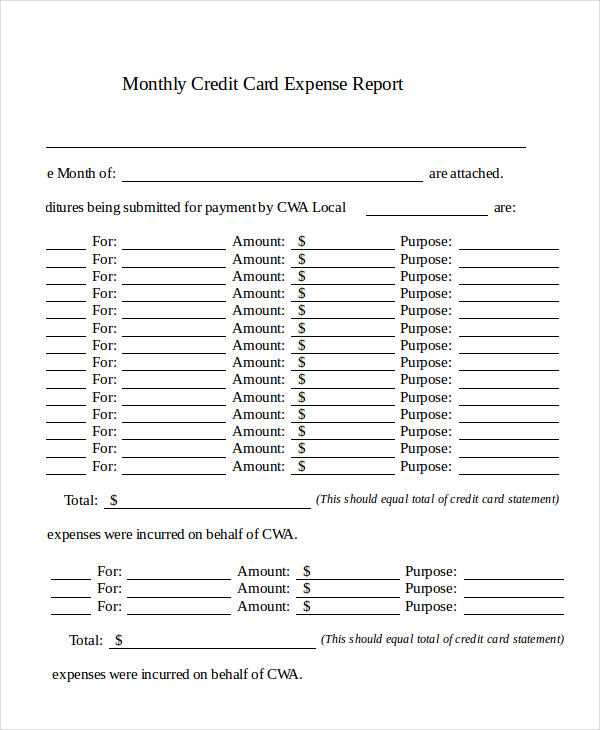 Expense Report   11+ Free Word, Excel, PDF Documents Download 