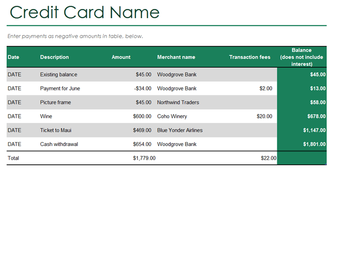 Credit Card Reconciliation Template charlotte clergy coalition