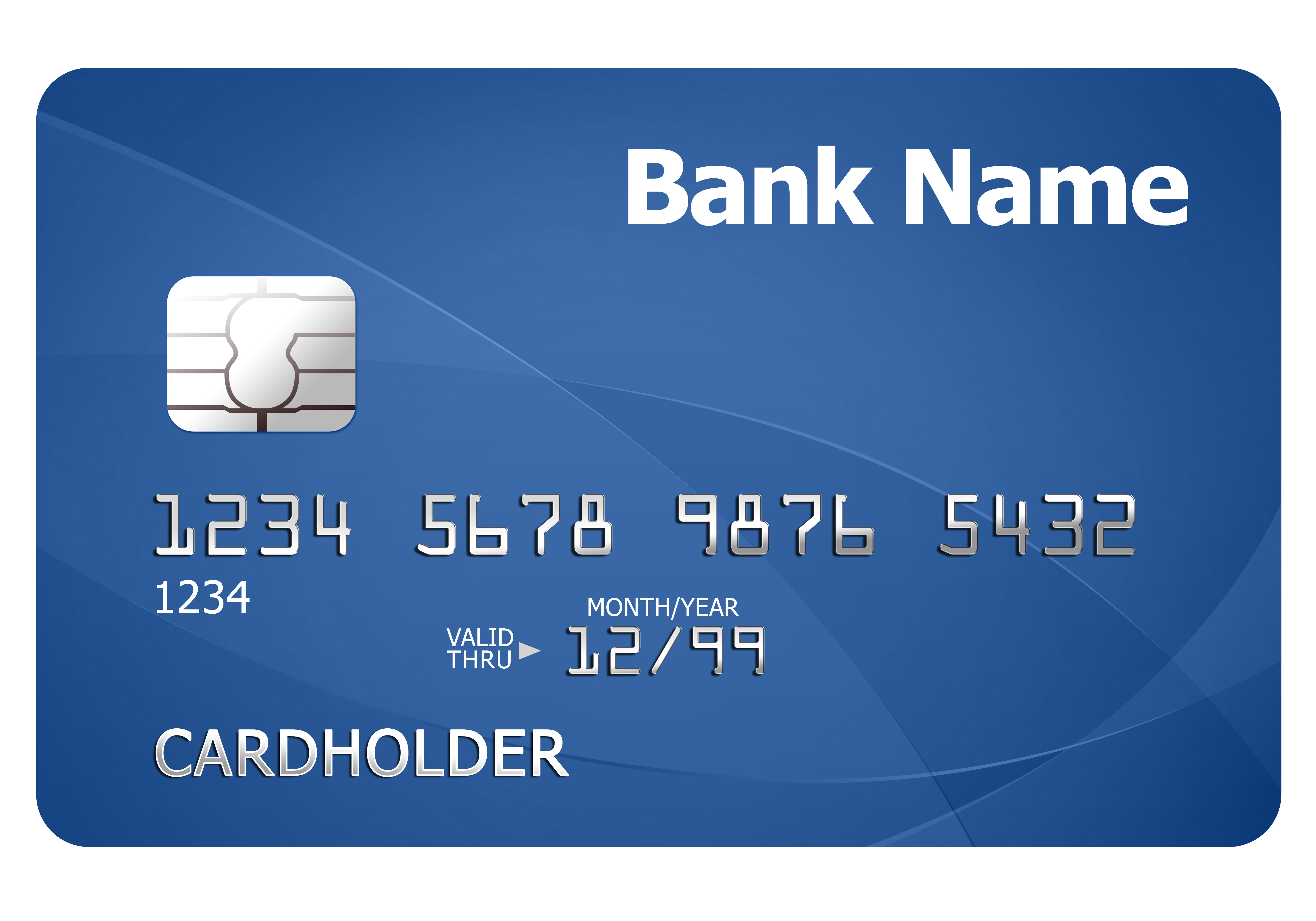 Credit card template | PSDGraphics