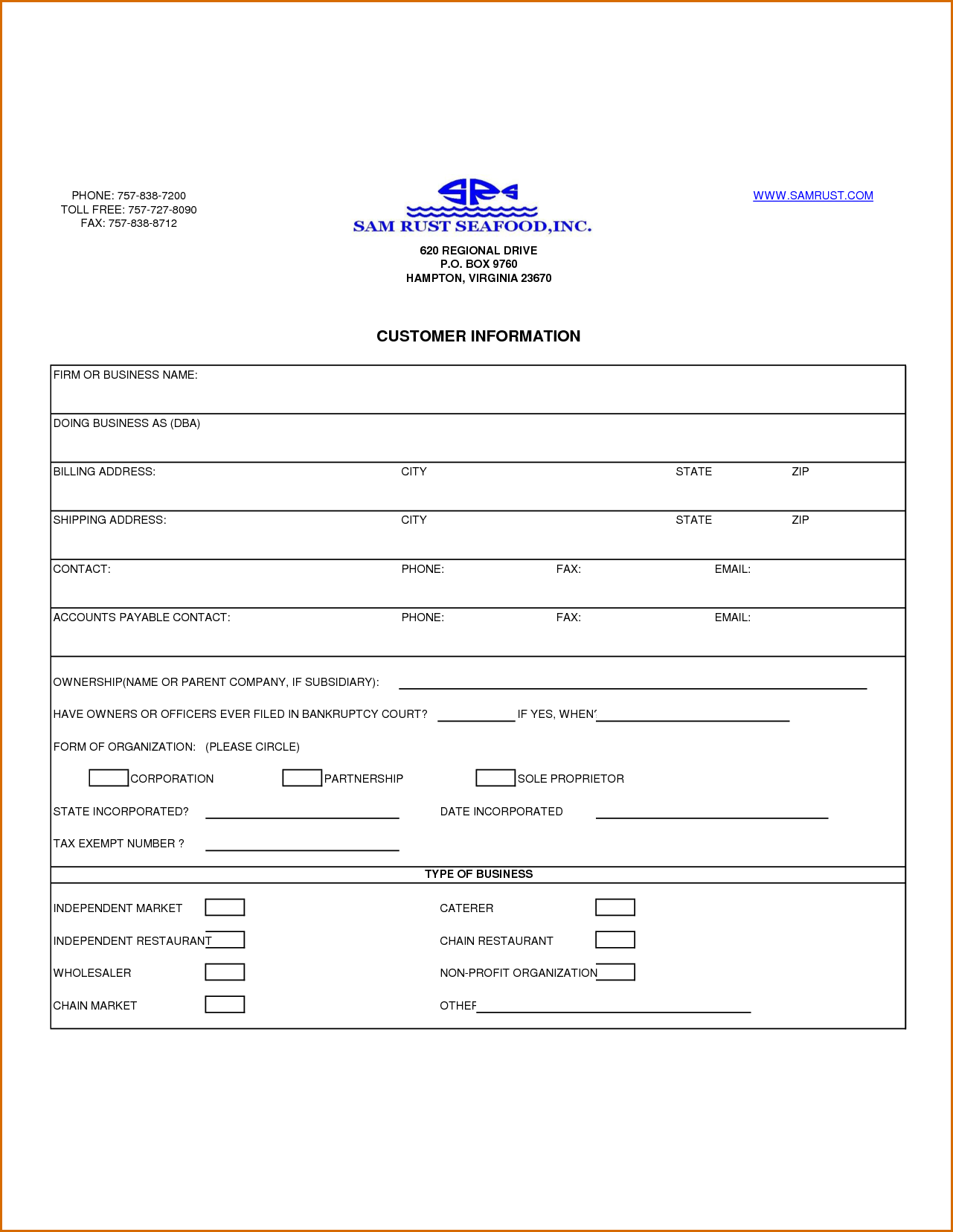 customer information template jianbochen memberpro co form 953 