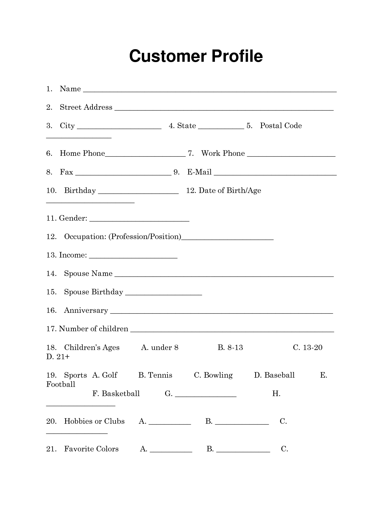 client profile template word   Boat.jeremyeaton.co