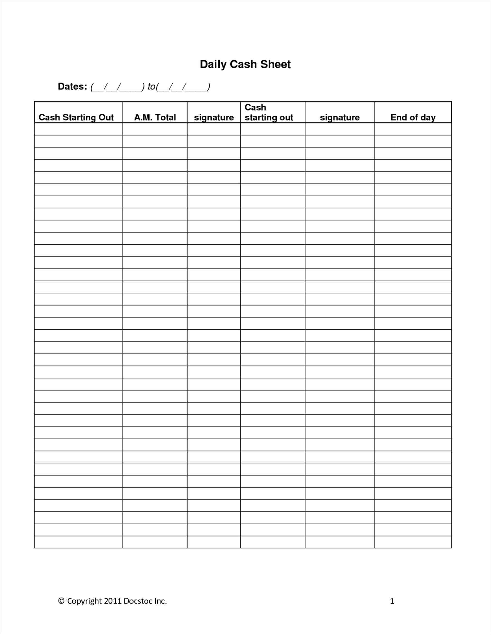 Printable Cash Count Sheet Excel printable-cash-count-sheet-excel