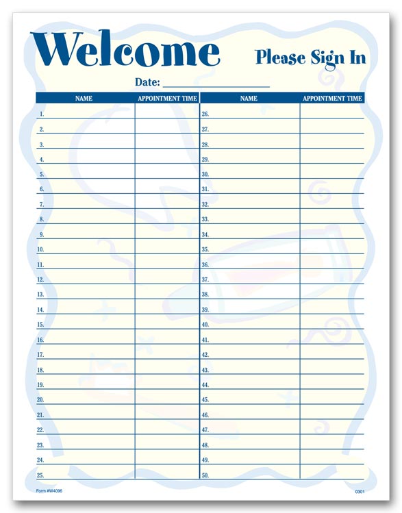 sign in sheets for doctors office   Kleo.beachfix.co