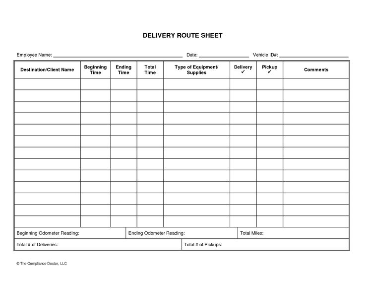 delivery log sheet template   Boat.jeremyeaton.co