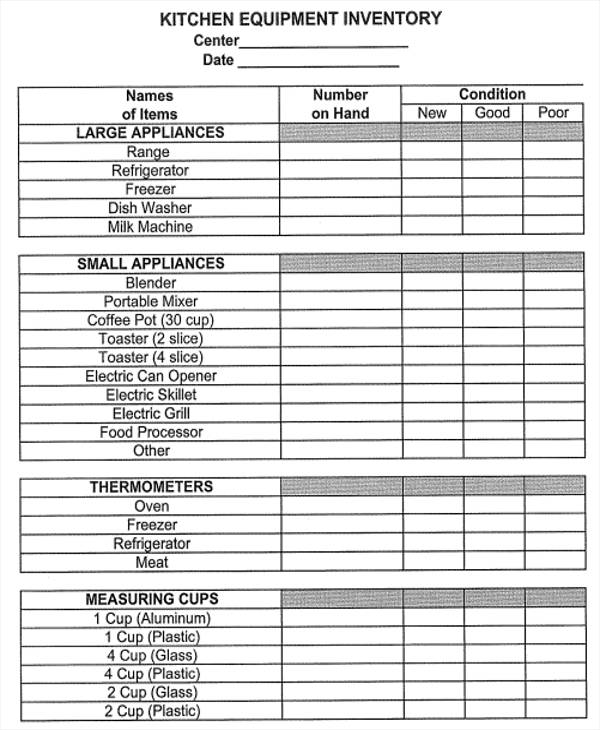9+ Equipment Inventory List Templates   Free Samples, Examples 