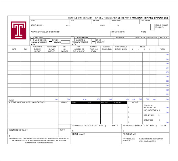 Expense Report Template In Excel Expense Report Template   DC Design