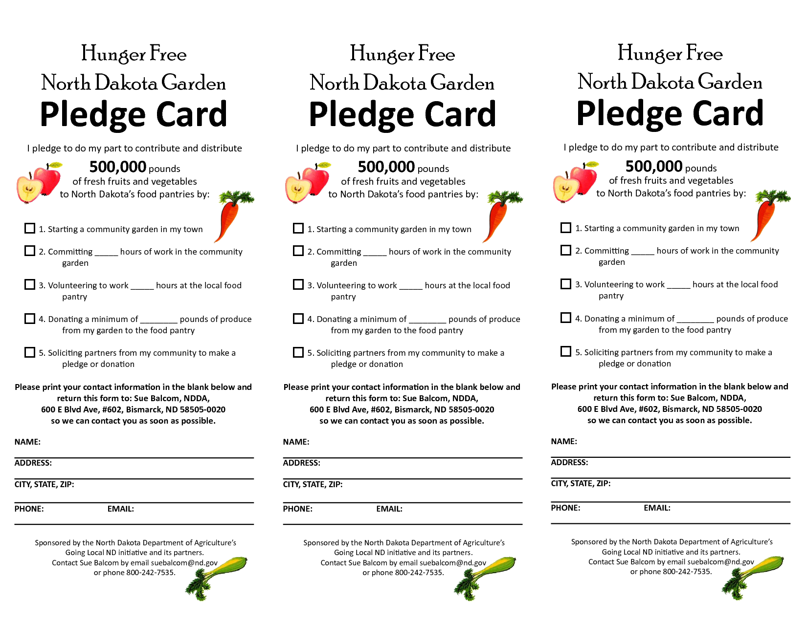 Famous Pledge Card Template Pictures   Example Resume Ideas 