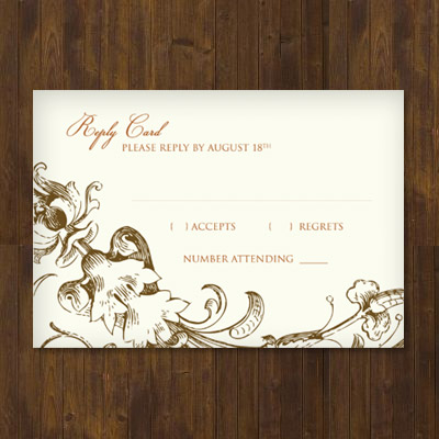 Free Wedding Templates: RSVP & Reception Cards   Katie's Crochet 