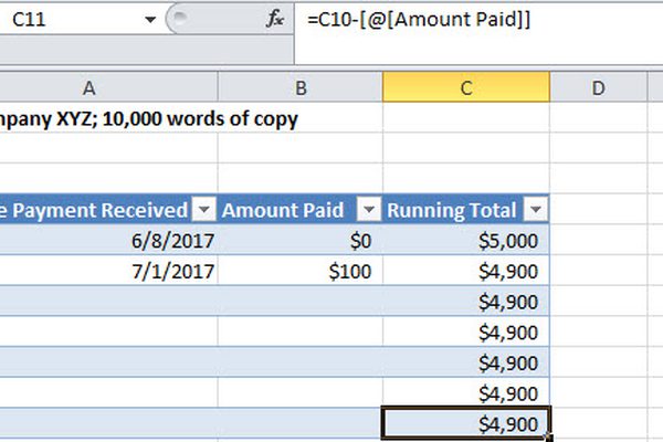 how to keep track of payments received excel   Gecce.tackletarts.co