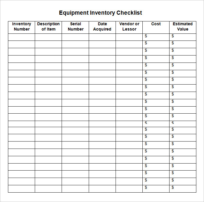 simple inventory sheet template   Boat.jeremyeaton.co