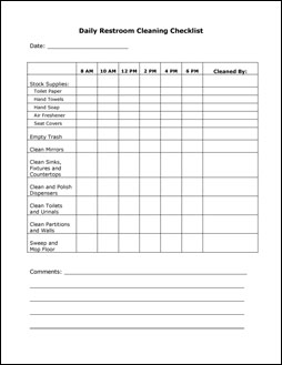 Janitorial Checklist   Fill Online, Printable, Fillable, Blank 