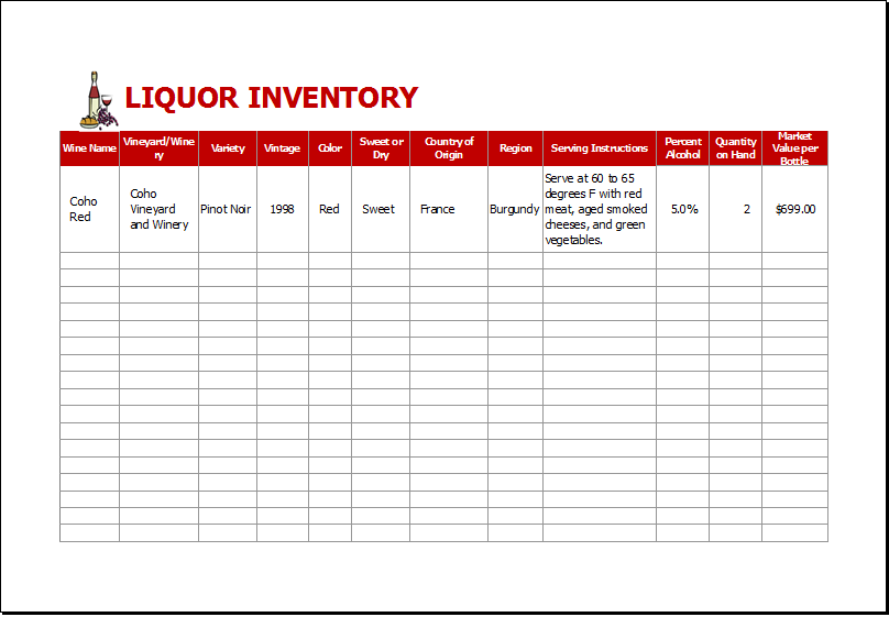 liquor inventory template   Boat.jeremyeaton.co