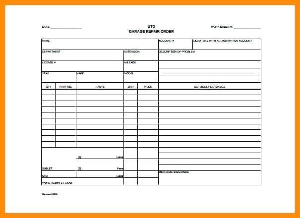 mechanical work order templates   April.onthemarch.co