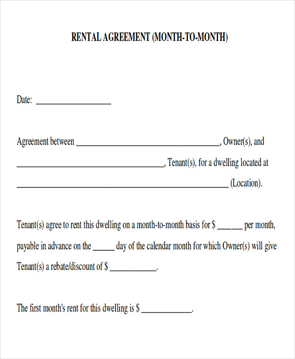 month to month room rental agreement template rent agreement form 