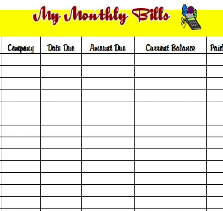 monthly bill template free   April.onthemarch.co