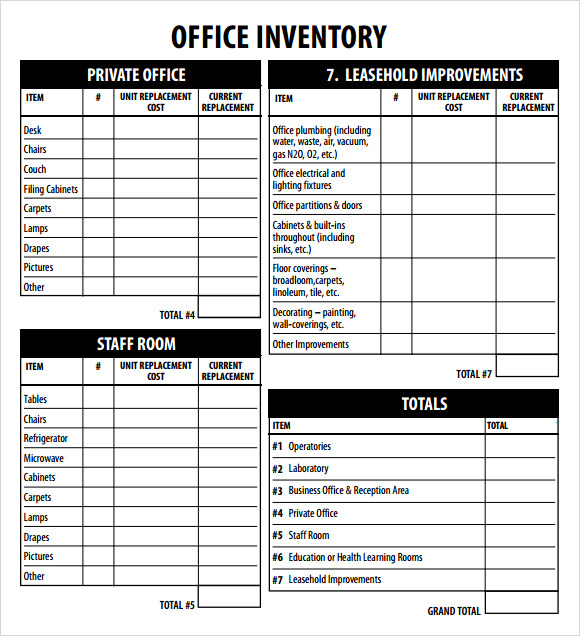 office supply checklist template excel   Kleo.beachfix.co
