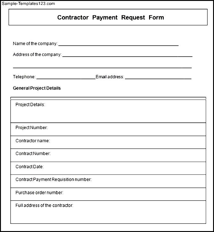request for payment form template request for payment form 