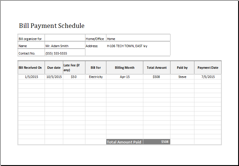 monthly payment template   April.onthemarch.co