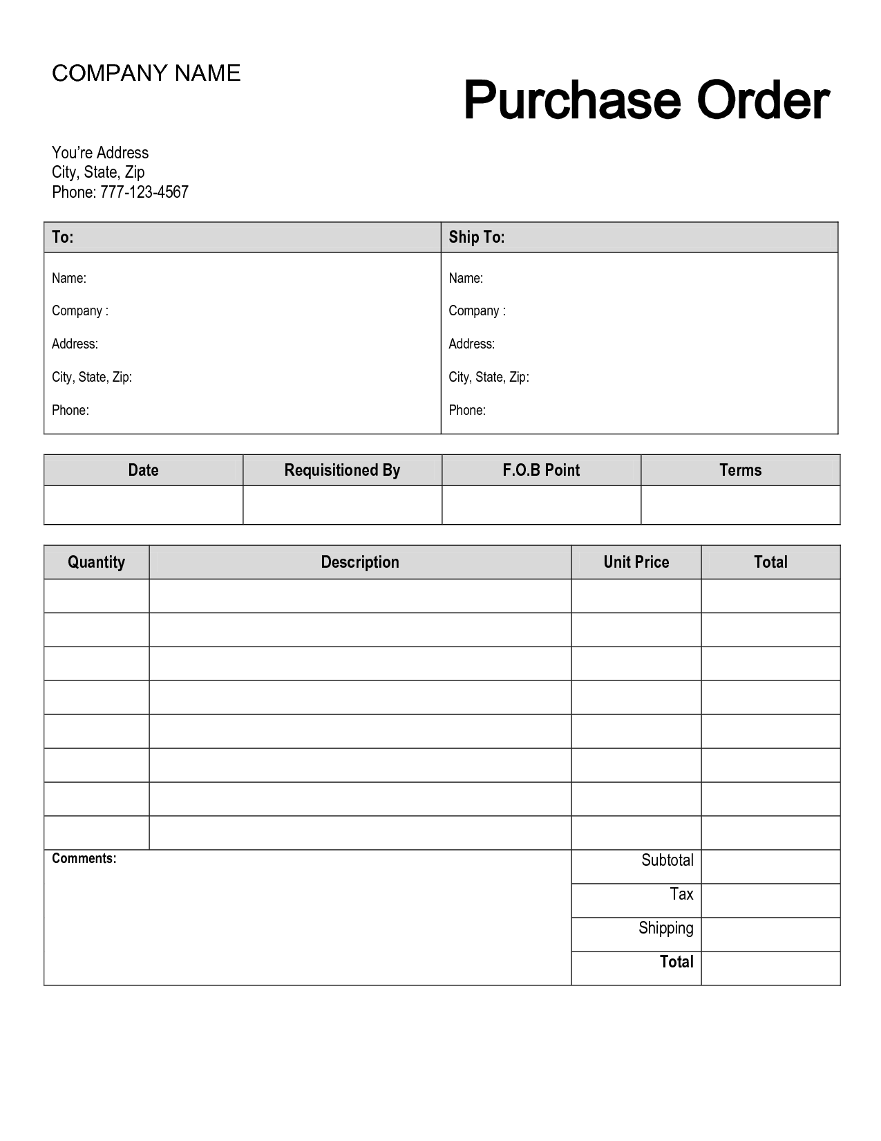 printable order form templates order form templates 30 free 
