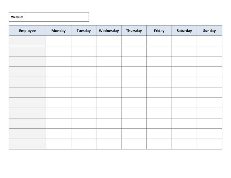 work schedule printable   April.onthemarch.co