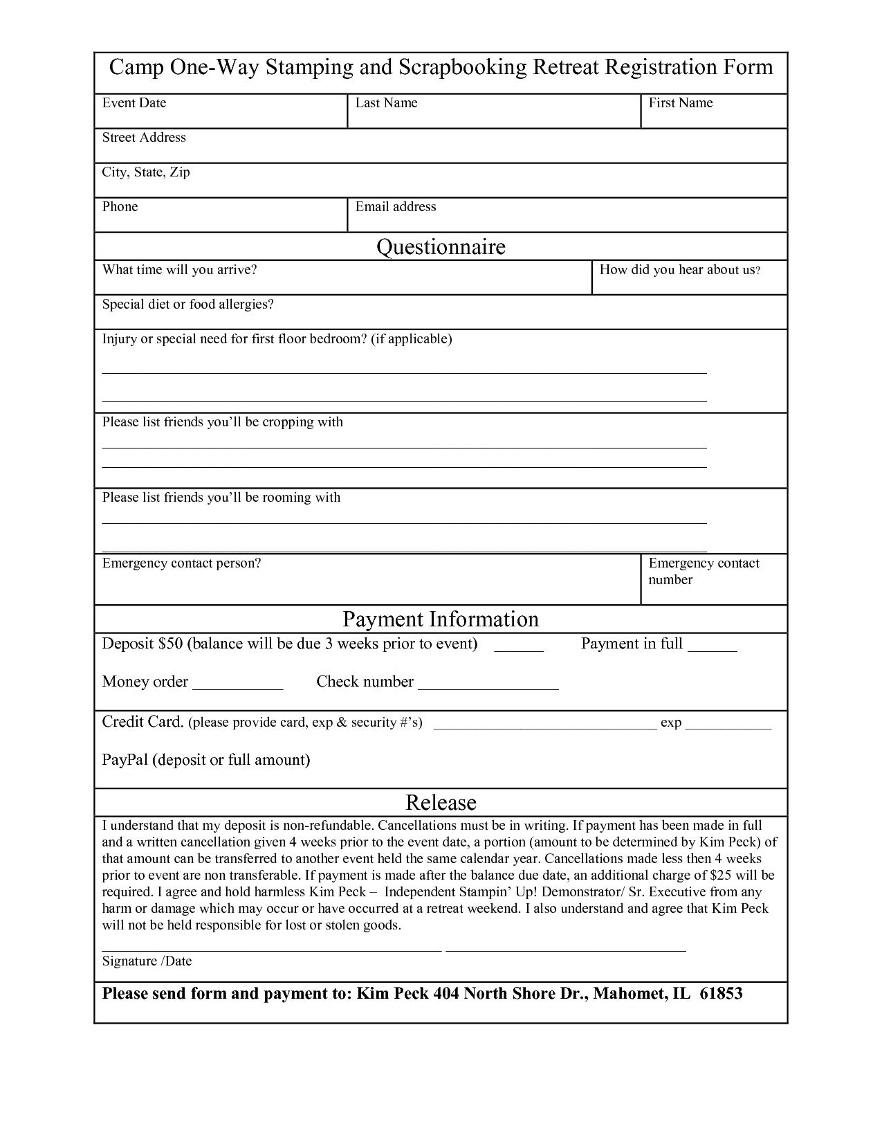 Application Form Template Free 1 – cool green jobs