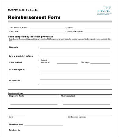 expense reimbursement form template   Gecce.tackletarts.co