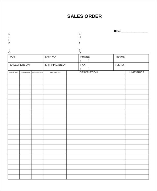 Sales Forms  Sales Agreements and Order Form | Down to Earth 