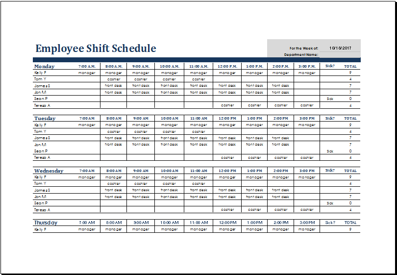 shift schedule excel template   Boat.jeremyeaton.co