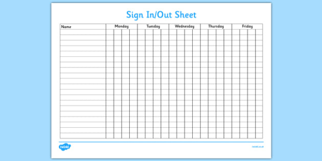 sign in out sheet template   Boat.jeremyeaton.co