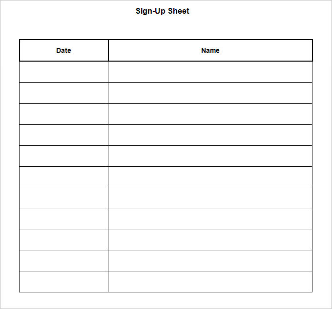 printable sign up sheet templates   Tier.brianhenry.co