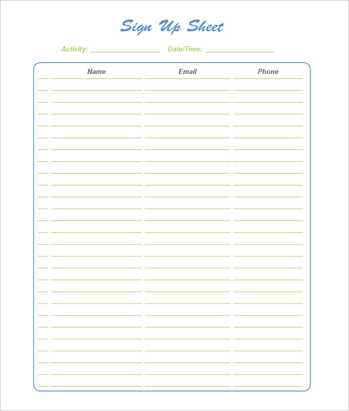 free sign in sheet template sign up sheet template 7 free download 