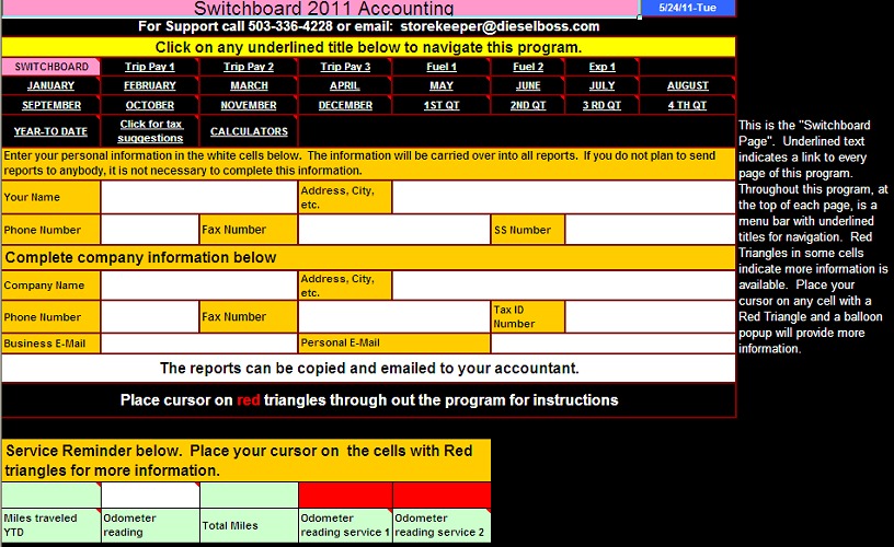 IFTA fuel tax software Excel spreadsheet for truckers