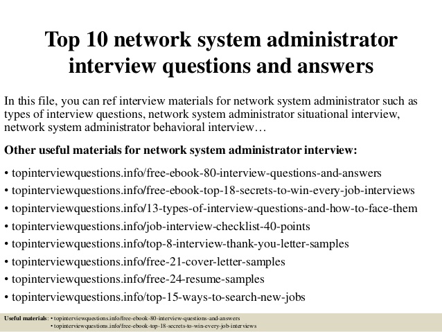system admin interview questions   Boat.jeremyeaton.co