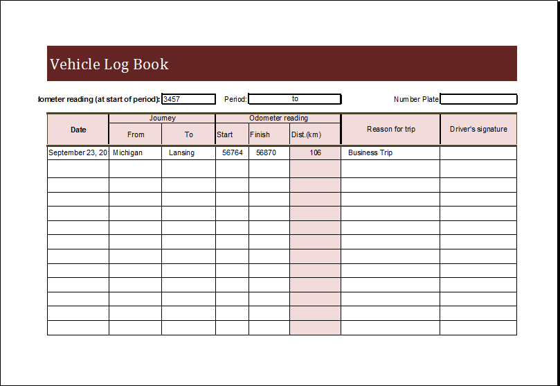 log book template free   Tier.brianhenry.co