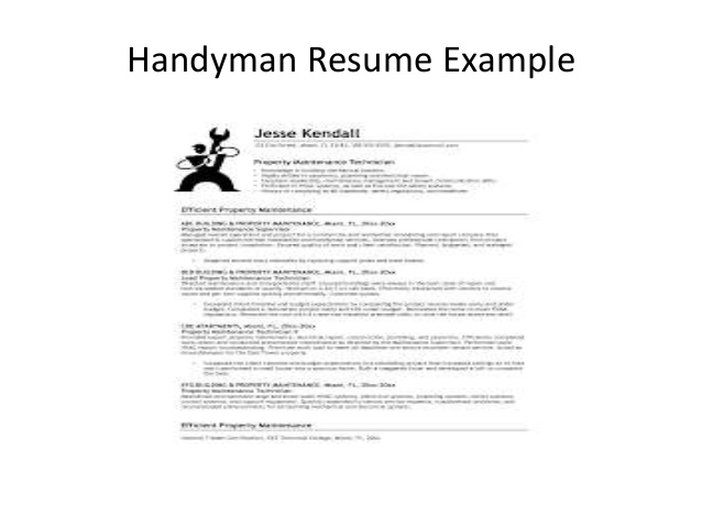 Handyman Job Description And Resume Template   shalomhouse.us