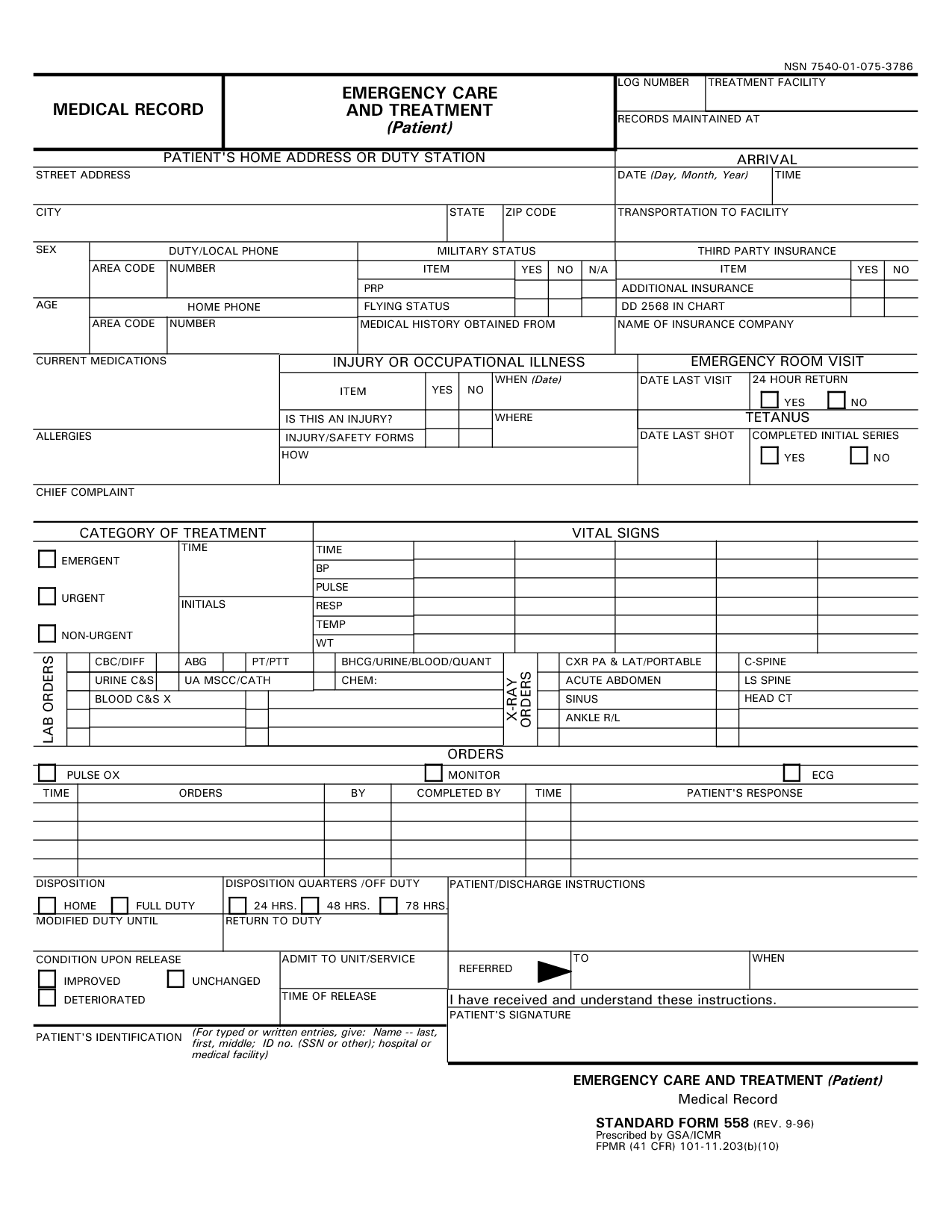 medical record template   East.keywesthideaways.co